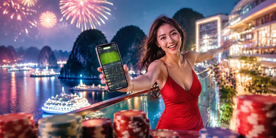 Người chơi tại Vịnh Hạ Long tham gia lễ hội casino di động với không khí sôi động và đèn lồng truyền thống